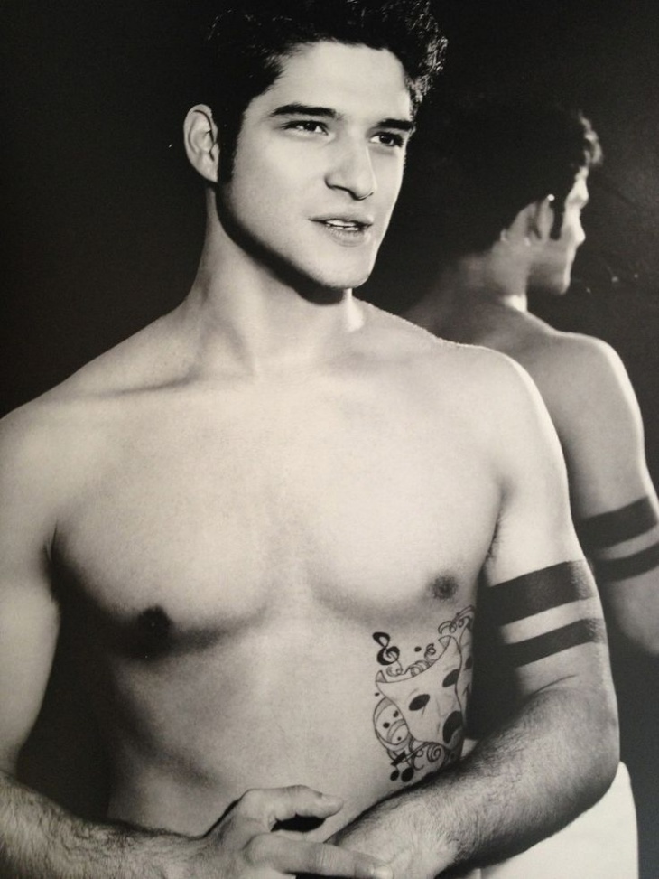 tyler posey solid arm band tattoo