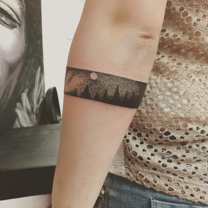 trendy arm tattoo for women
