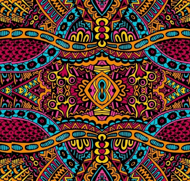 paisely ethnic pattern