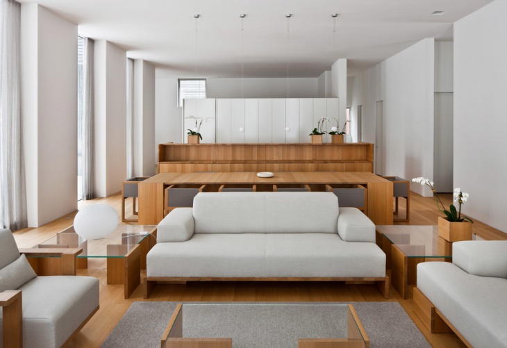 white zen living room