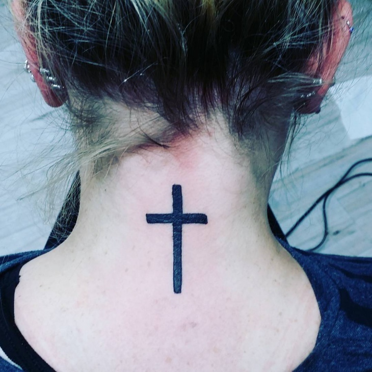 cross tattoo for women