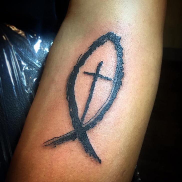 christian symbol tattoo