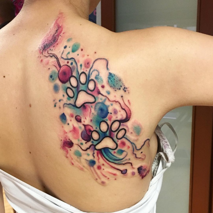 colorful tattoo for women