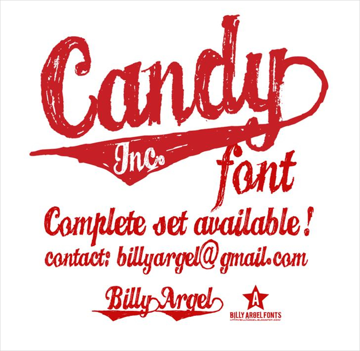 candy disney font