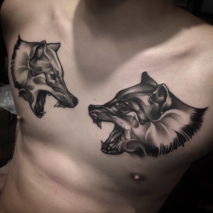 amazing wolf tattoo art