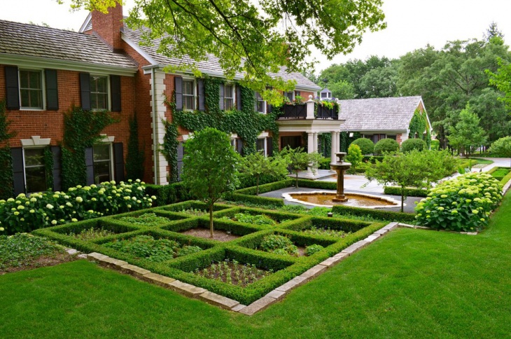 lavish home with vintage garden