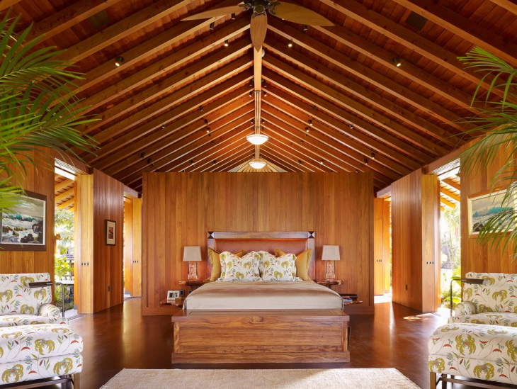 tropical master bedroom design