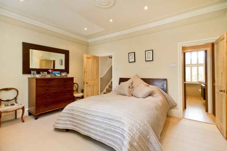 contemporary wooden bedroom