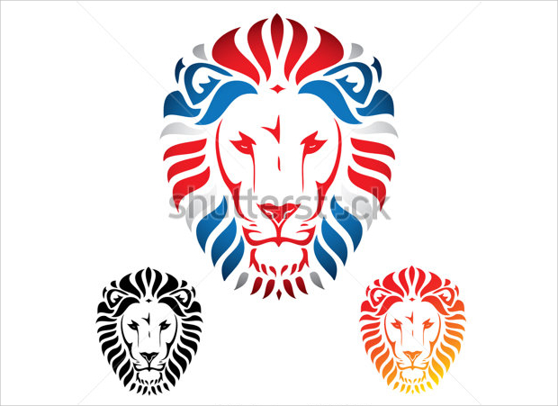 lion face vector illustration