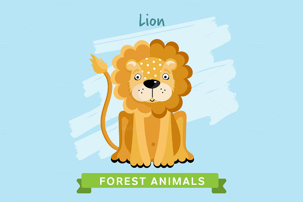 animal lion vector art