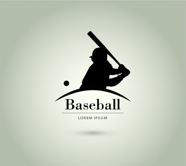 baseball player logo