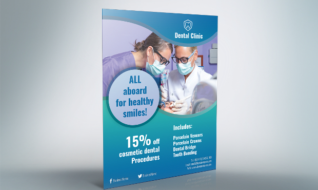 dental hospital flyer template