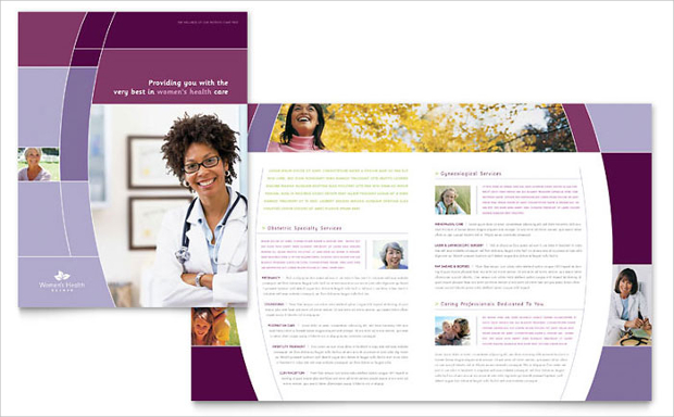 Womens Health Clinic Brochure Template