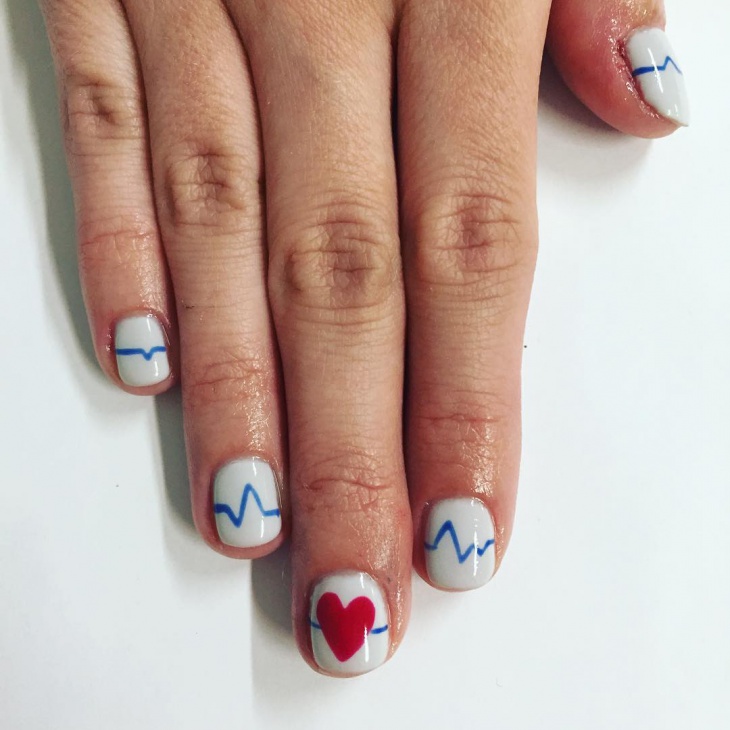 21+ Heartbeat Nail Art Designs, Ideas | Design Trends - Premium PSD