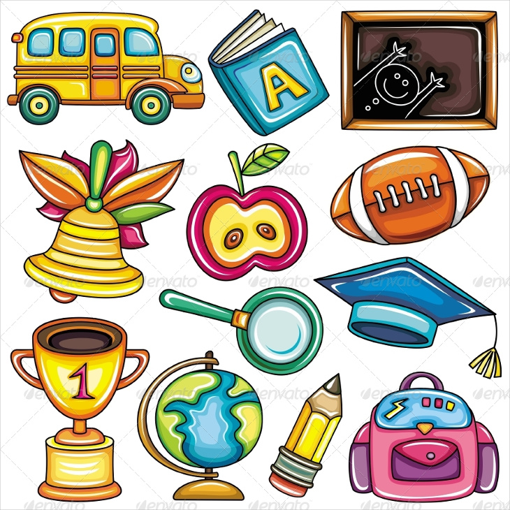 colorful school icons3