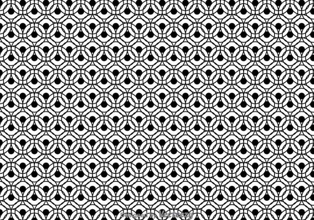 black and white circle pattern