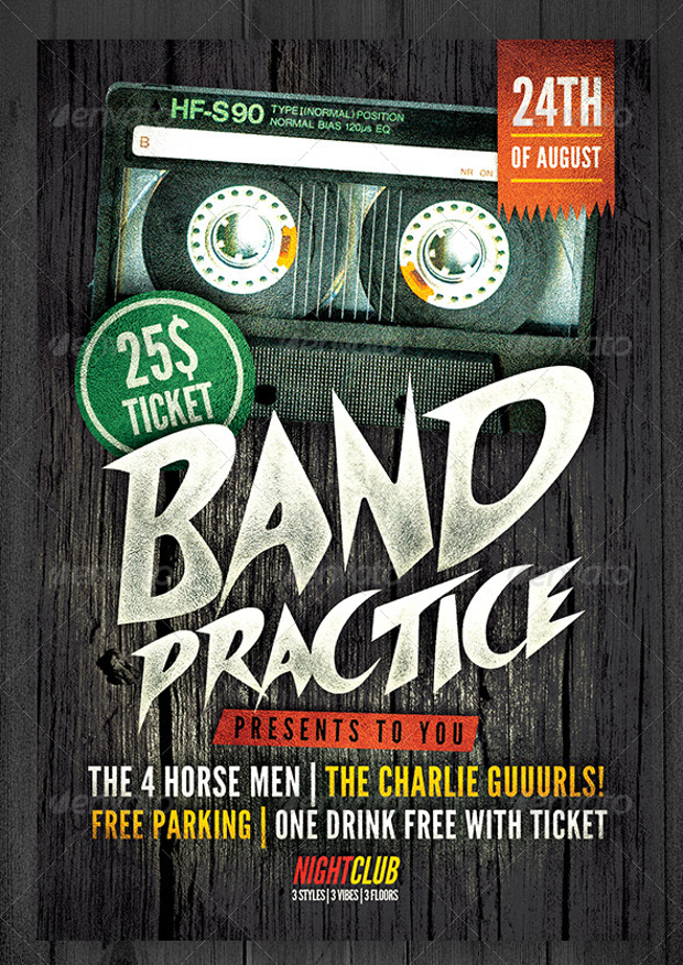 Band Practice Flyer