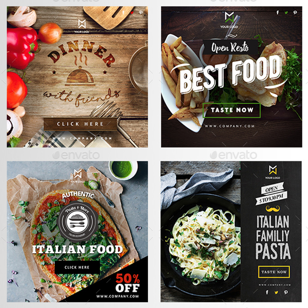 food and restaurant banner design