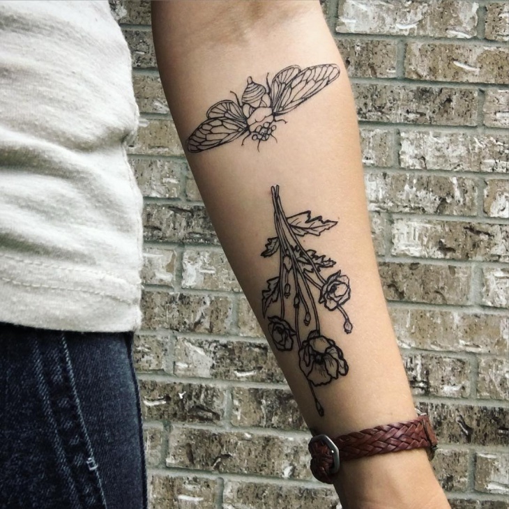 temporary bug tattoo