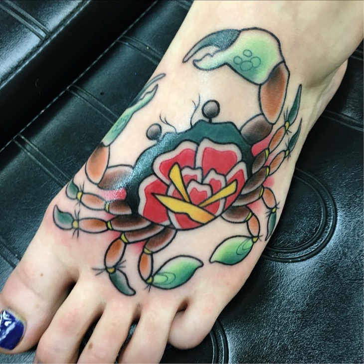 crab foot tattoo