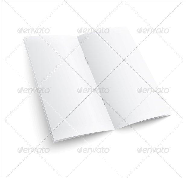 blank paper brochure