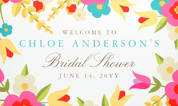 wedding party banner