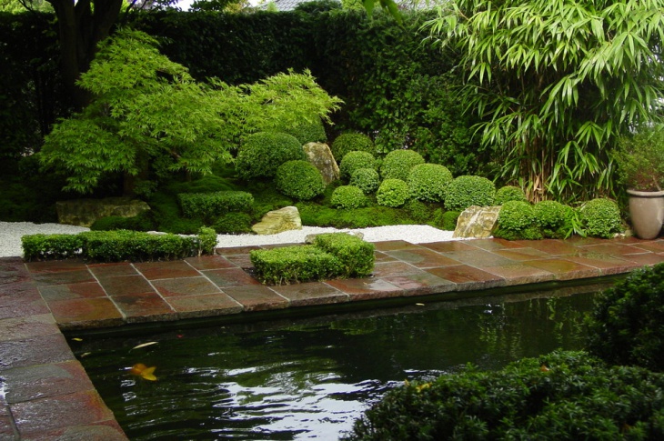 pool viewtopiary garden
