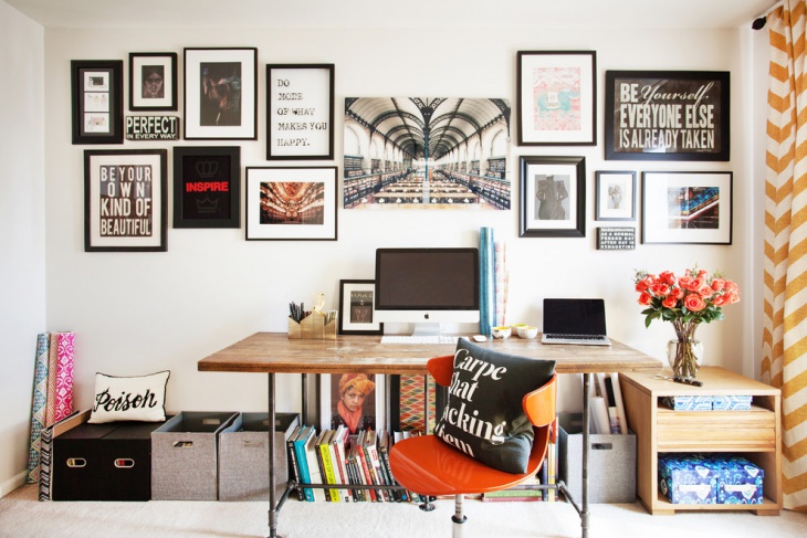home office art gallery