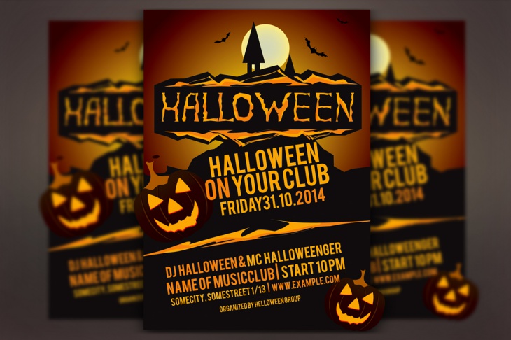 Halloween Party Vector Flyer