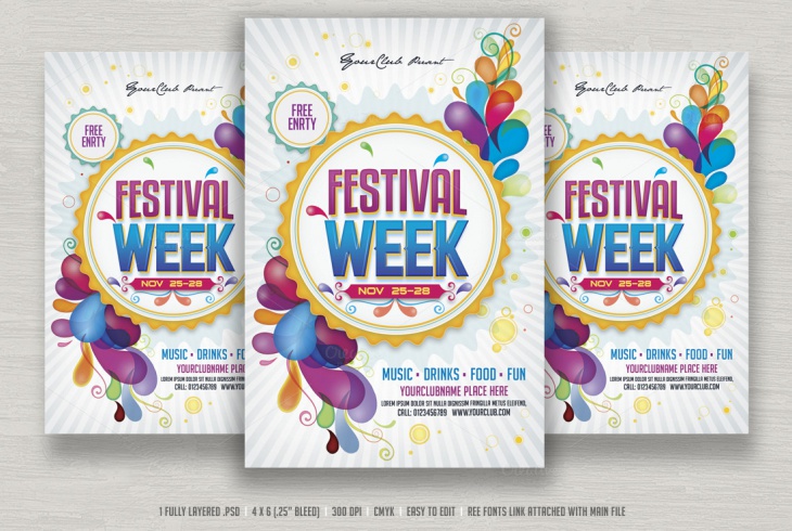 Festival Week Flyer
