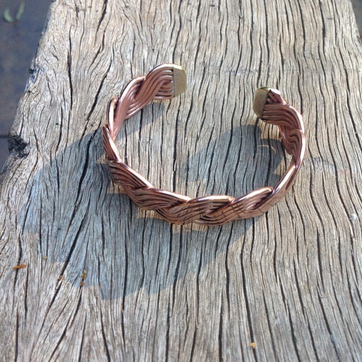 simple copper wire bracelet for men