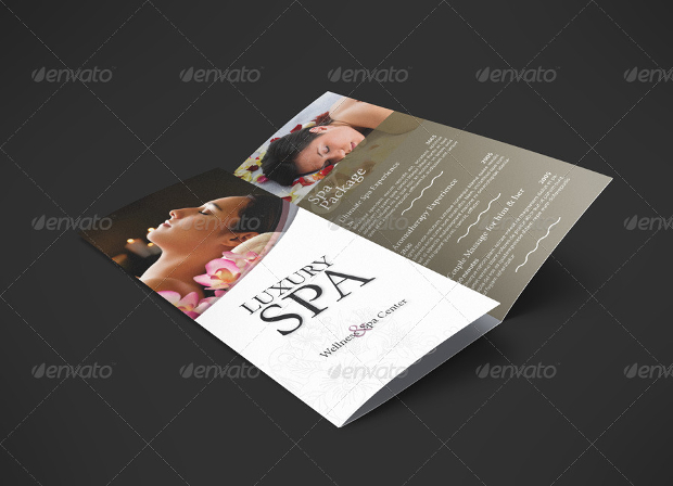 Spa and Wellness Trifold Template