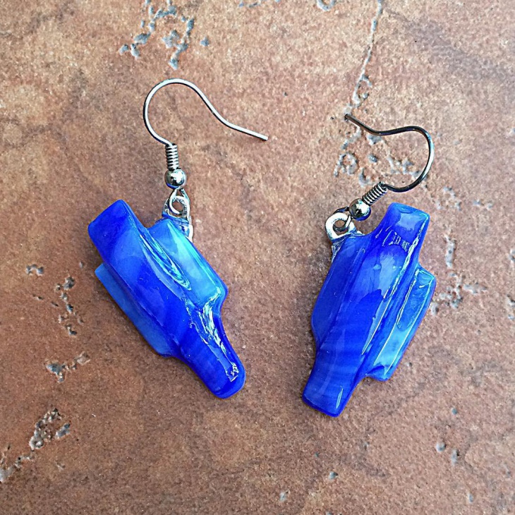 royal blue dangle earrings idea