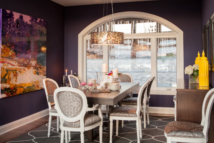 purple dining room ideas