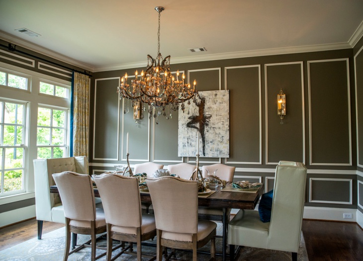 traditional dining room wall color idea