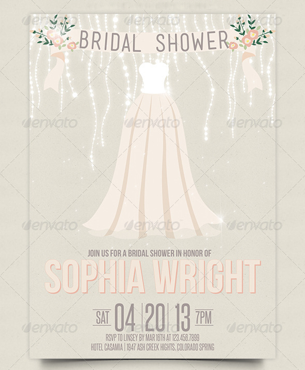 Romantic Bridal Shower Invitation