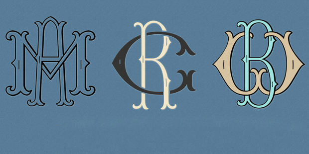 medieval monogram font