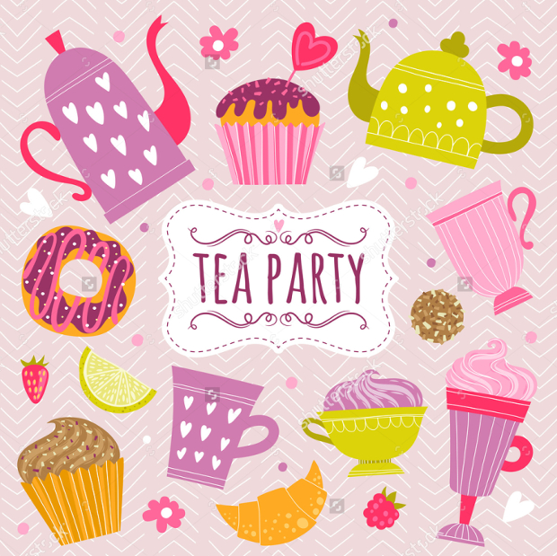 Tea Party Invitation Greeting Card