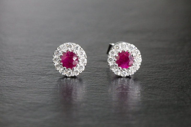 21+ Ruby Stud Earring Designs, Ideas, Models | Design Trends - Premium ...