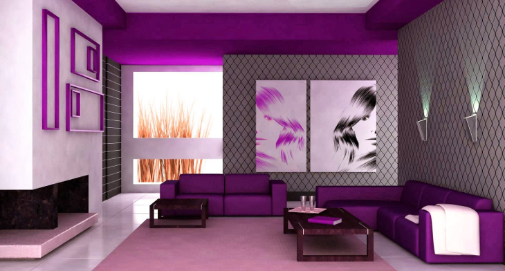 18 Purple Living Room Designs Ideas, Purple Living Room Ideas