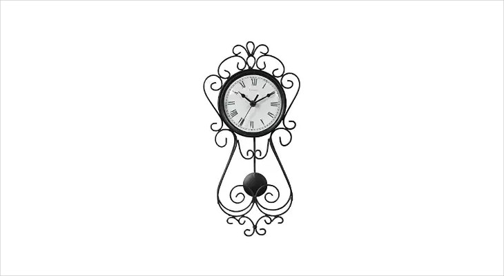 metal pendulum wall clock