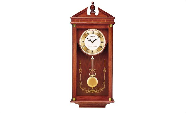 oak pendulum wall clock