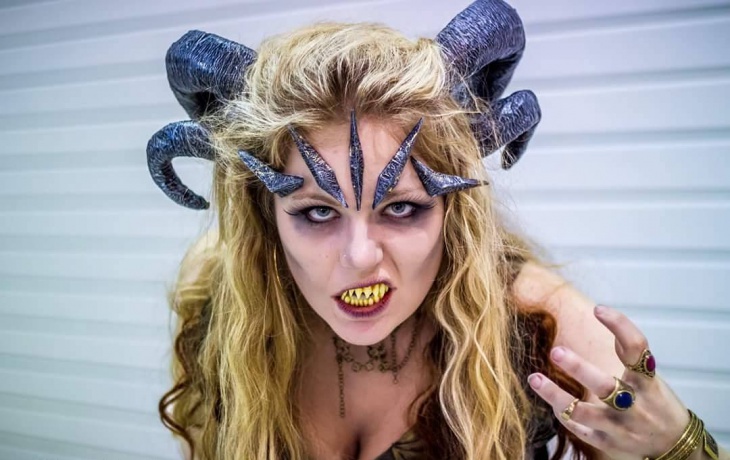 devil demon makeup