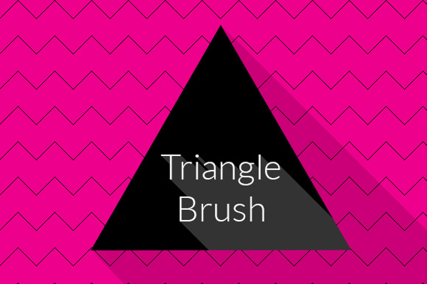 photoshop triangular brushes