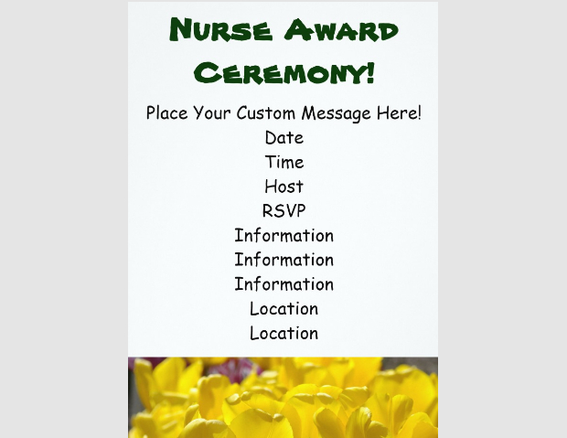 Nurse Award Ceremony Invitation