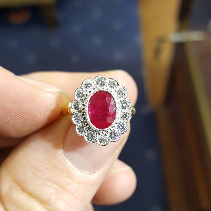 ruby stone ring 