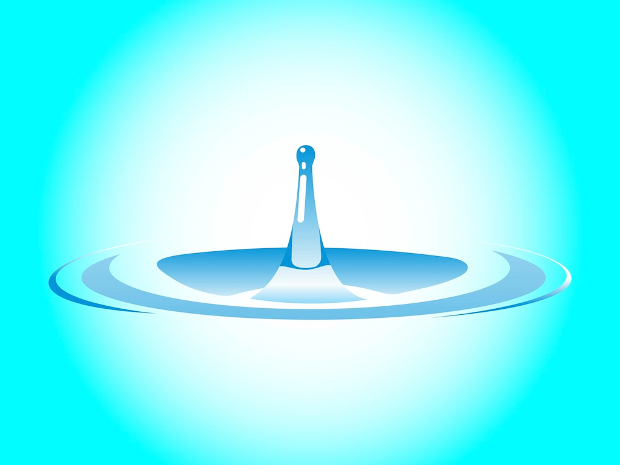 water drop ripple vector