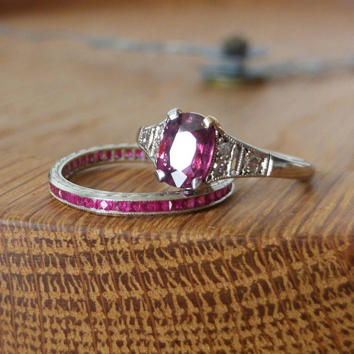 wedding ruby ring