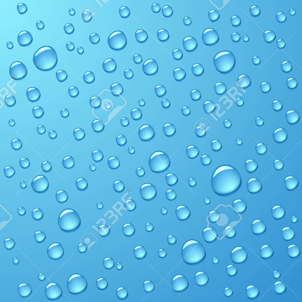 photorealistic water drop vector