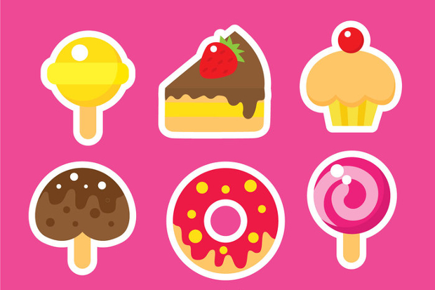 candy and cake icons